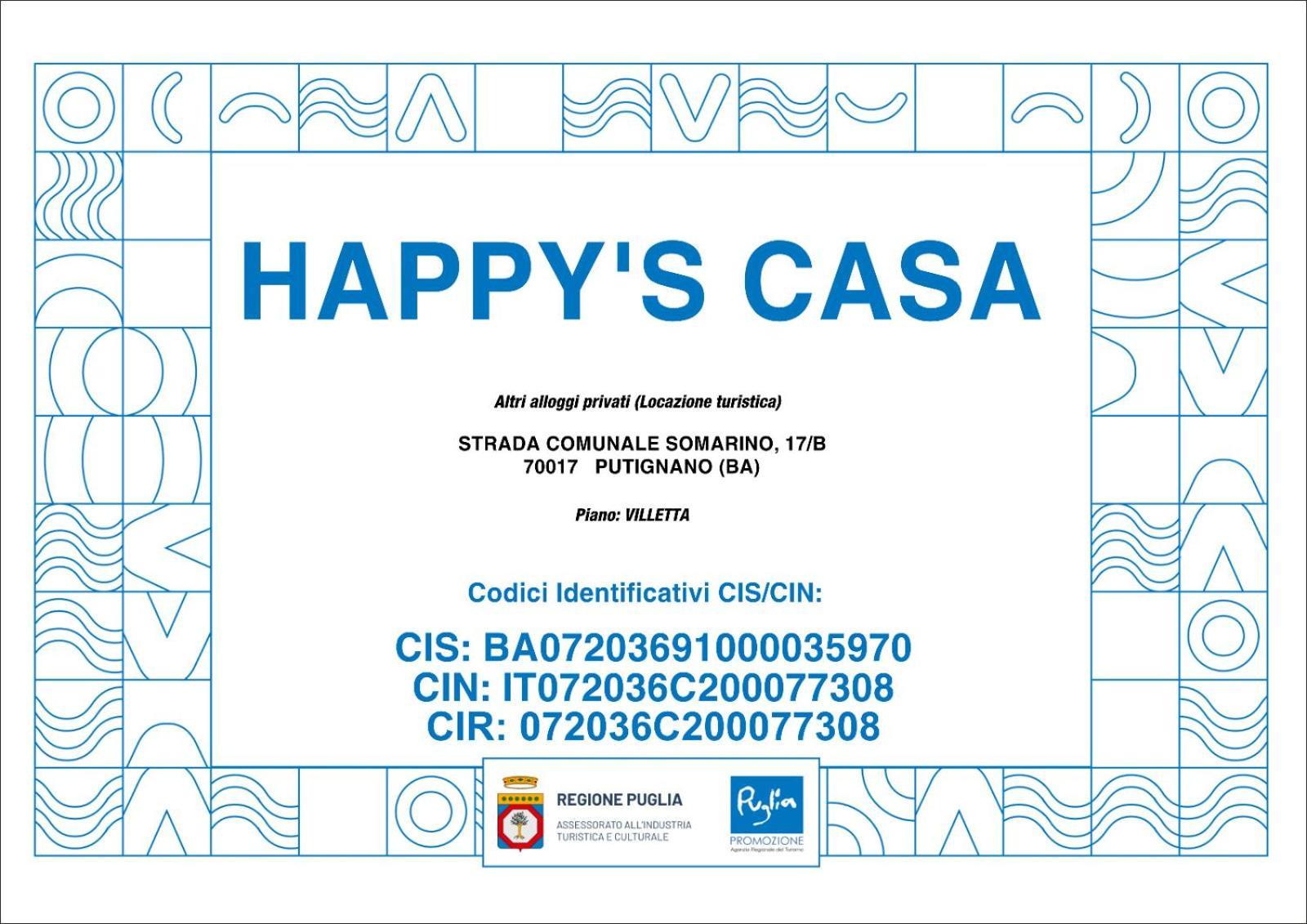 Отель Happy'S Casa Путиньяно Экстерьер фото
